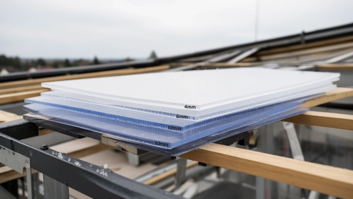 jaka grubość poliwęglanu litego na zadaszenie tarasu