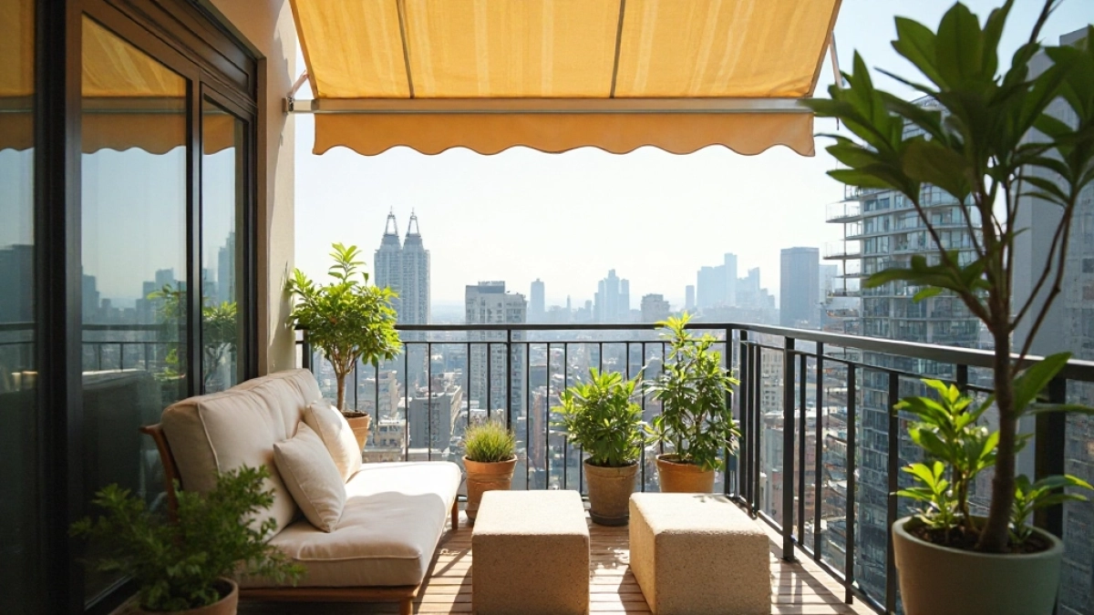 markiza balkonowa bez wiercenia