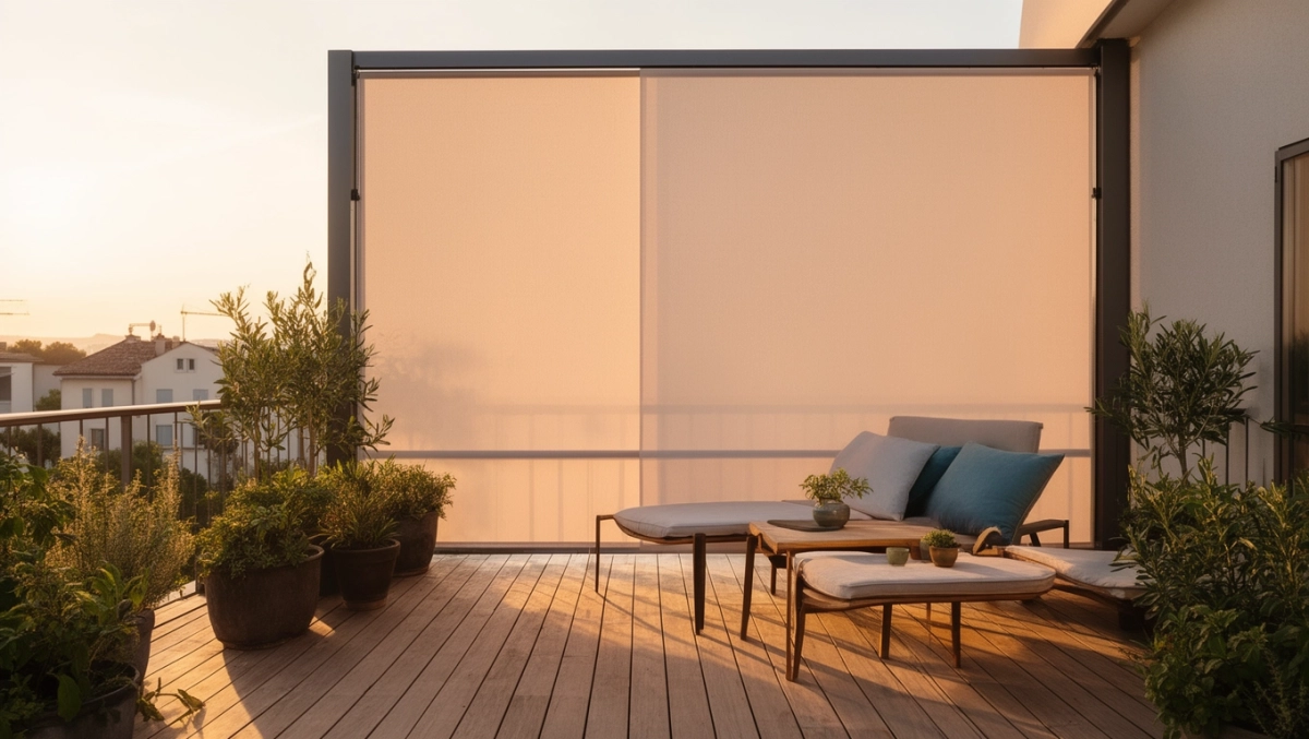 Markiza boczna na taras