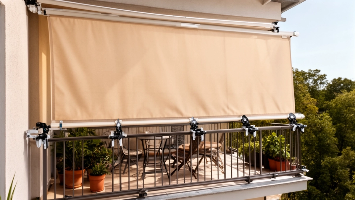 markiza na balkon bez vrtania