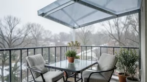 aluminiowe zadaszenie balkonu