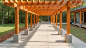 Co ile słupy pod zadaszenie tarasu