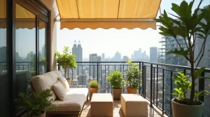 markiza balkonowa bez wiercenia