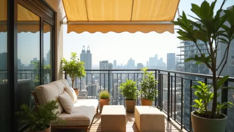 markiza balkonowa bez wiercenia