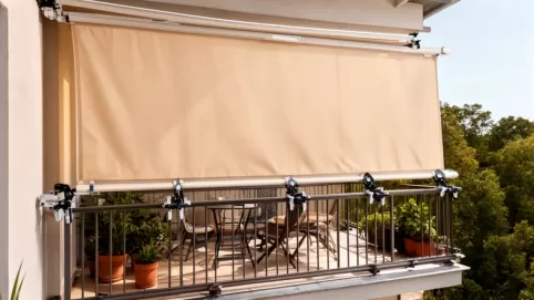 markiza na balkon bez vrtania