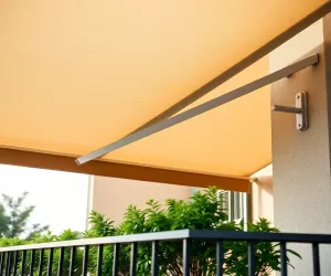 Markiza na balkon z montażem