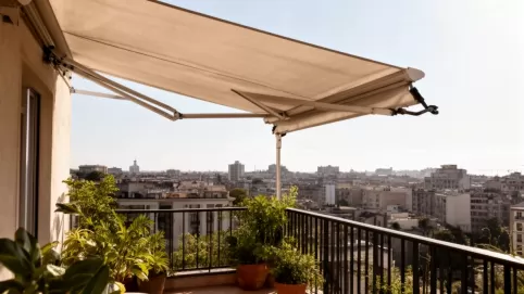 Markiza zaciskowa na balkon