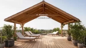 Minimalna wysokość zadaszenia tarasu