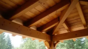 Zadaszenie tarasu drewniane jakie belki
