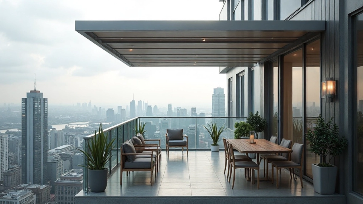 Zadaszenie balkonu na ostatnim piętrze